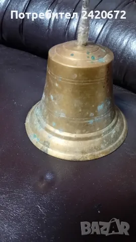 огромна  бронзова  камбана или чан, снимка 4 - Антикварни и старинни предмети - 49426354