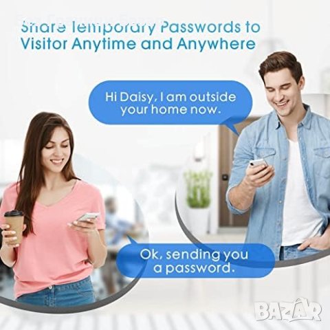 Нова Електронна Брава WELOCK Безключово Управление Bluetooth Код за дом, снимка 6 - Друга електроника - 43069494