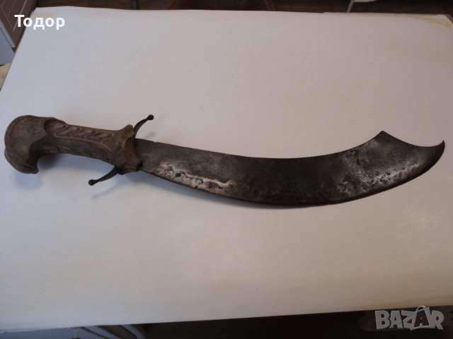 Брутален ятаган меч сабя , снимка 6 - Антикварни и старинни предмети - 52826228