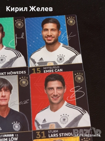 Колекционерски картички на футболисти ЕМРЕ ДЖАН,МАТС ХУМЕЛС,БЕРНД ЛЕНО 48744, снимка 4 - Колекции - 51702225