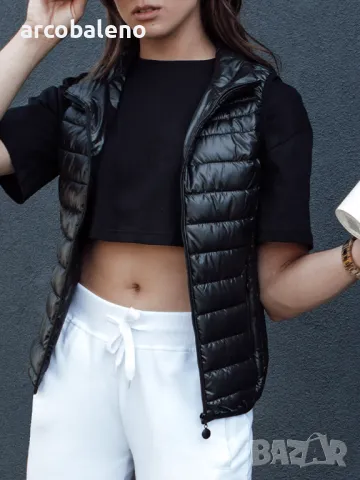 Дамско ватирано яке без ръкави с изправена яка STYLISHZ, 5цвята , снимка 2 - Якета - 47465180