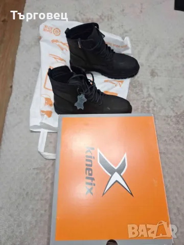 Нови мъжки зимни обувки, естественна кожа  43 номер, KINETIX, снимка 2 - Мъжки ботуши - 49378282