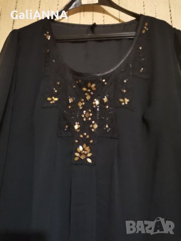 СТРАХОТНА ЕФИРНА ТУНИКА МАКСИ РАЗМЕР 3XL, снимка 6 - Туники - 33533973