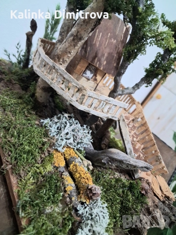 Ръчно изработена къщичка на дърво., снимка 4 - Декорация за дома - 52147724