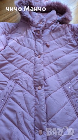 Дамско дълго дебело яке с качулка, снимка 8 - Якета - 38113542