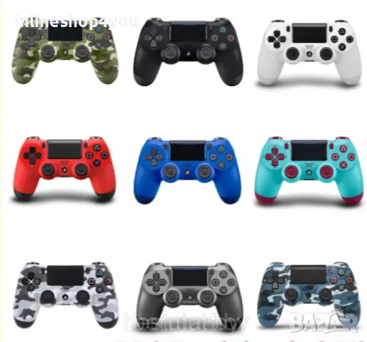 Камуфлажни цветове !! Зелен, Бял, Червен ! Безж.Джойстик за PS4, снимка 5 - Джойстици и геймпадове - 38101474