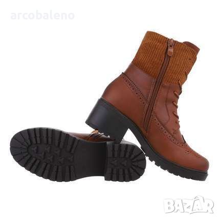 Дамски боти с връзки, 2цвята , снимка 3 - Дамски боти - 43009378