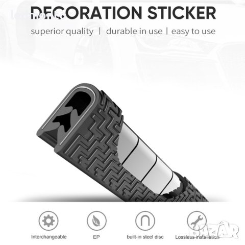 Защитете автомобилните си врати с нашето висококачествено уплътнение за врата на колата, снимка 5 - Аксесоари и консумативи - 40580148