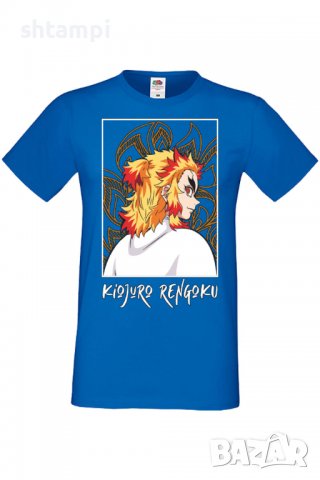 Мъжка тениска Demon Slayer Kyojuro Rengoku 03,Анимация,игра,Празник,Повод,, снимка 4 - Тениски - 38075606