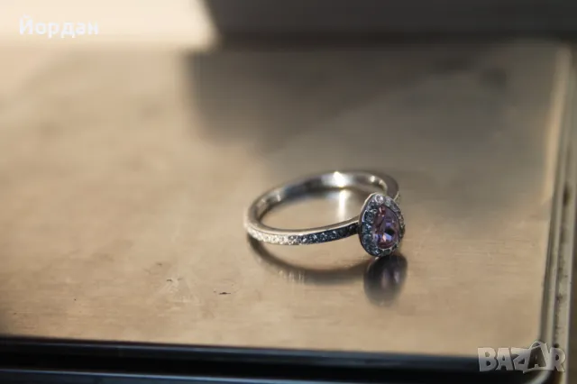 Пръстен ''Swarovski'', снимка 6 - Пръстени - 49169471