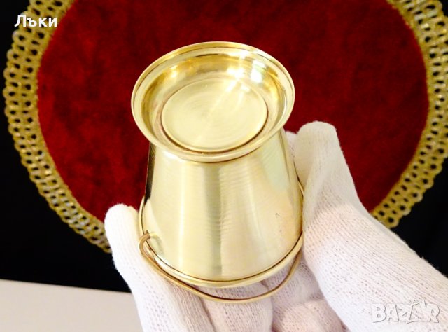 Бронзова чаша за ракия,котле. , снимка 4 - Антикварни и старинни предмети - 37716019