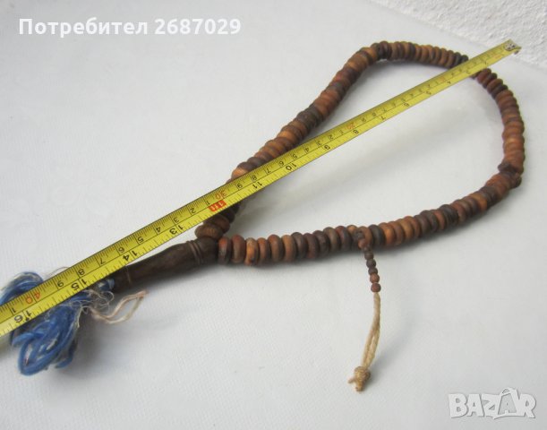 3 стари Броеници: Стара дървена молитвена броеница от Тибет, червена, дърво, снимка 7 - Антикварни и старинни предмети - 32730587