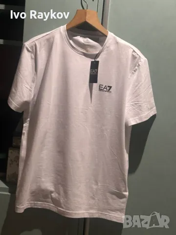 Тениска , бяла ,оригинална, нова Emporio Armani , ЕА7, снимка 6 - Тениски - 49155586