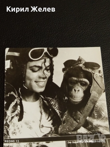 Стара рядка снимка картичка на ПОП ИКОНАТА Michael Jackson много красива за КОЛЕКЦИЯ 51143, снимка 4 - Колекции - 52141098