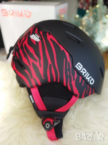 Ски ,сноуборд каска Briko Storm 2.0 black matt-red zebra M/L 56-58, снимка 3 - Зимни спортове - 43250954