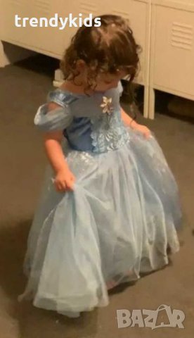 Приказна рокля на Пепеляшка и Ледената кралица+ подарък коронка , снимка 7 - Детски рокли и поли - 28305789