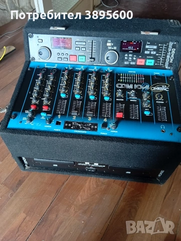 Продавам DJ комплект Denon+Omnitronic-работещ, снимка 5 - Ресийвъри, усилватели, смесителни пултове - 53495320