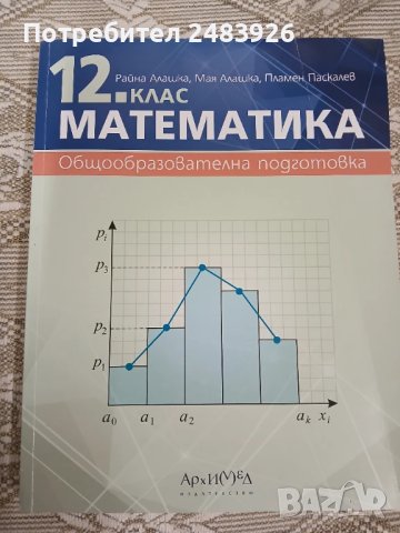 Математика за 12. клас. Общообразователна подготовка. Райна Алашка   