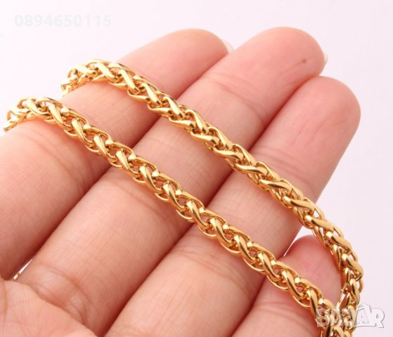 🔝 Синджир ланец верижка златен златна гривна, модел: 2,  18К, снимка 6 - Колиета, медальони, синджири - 25376099