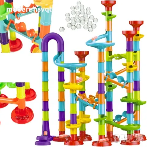 Конструктор писта с топчета комплект 110 части, снимка 2 - Конструктори - 47748426