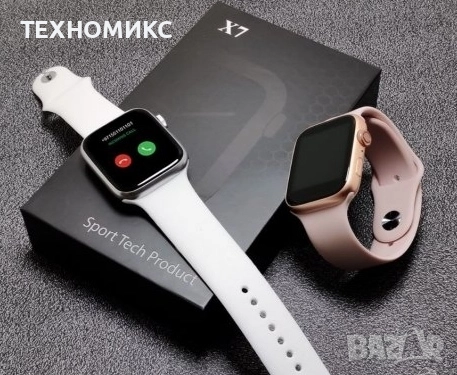 Смарт часовник X7, Водоустойчив IP67, Разговори, Пулс, Крачки, снимка 3 - Смарт часовници - 51801740