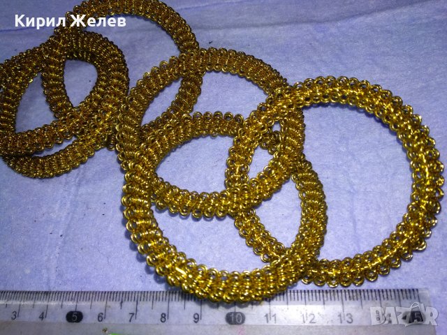 КРАСИВИ ДЕКОРАТИВНИ ЗЛАТИСТИ МЕТАЛНИ ГРИВНИЧКИ 26516, снимка 13 - Декорация за дома - 43589751
