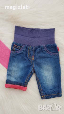 Бебешки дънки и жилетка 0-3 месеца, снимка 2 - Комплекти за бебе - 42943055