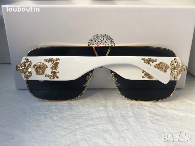 Versace маска 2024 мъжки слънчеви очила унисекс дамски бели черни , снимка 15 - Слънчеви и диоптрични очила - 47742807