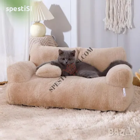 Меко легло за домашни любимци с пухкав плат - КОД 4334, снимка 1