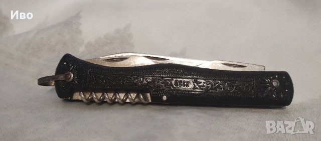 Многофункционален руски сгъваем джобен нож Ворсма Дубок  произведен 1980 г. в СССР , снимка 6 - Ножове - 43597710