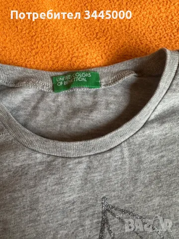 Тениска Benetton, 8-9г., снимка 4 - Детски Блузи и туники - 49781740