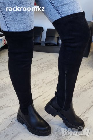 ПРОМОЦИЯ -20% на Дамски ботуши тип чизми в черен цвят в Дамски ботуши в гр.  Казанлък - ID38548598 — Bazar.bg