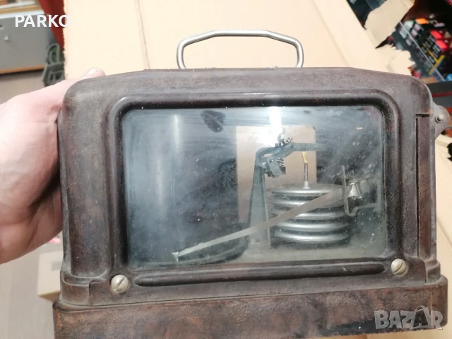 Съветски механичен барограф , снимка 5 - Антикварни и старинни предмети - 53383990