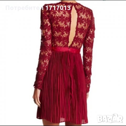 Romeo & Juliet рокля / Дантелена рокля / Бордо-червена рокля / Официална рокля, снимка 5 - Рокли - 33528222