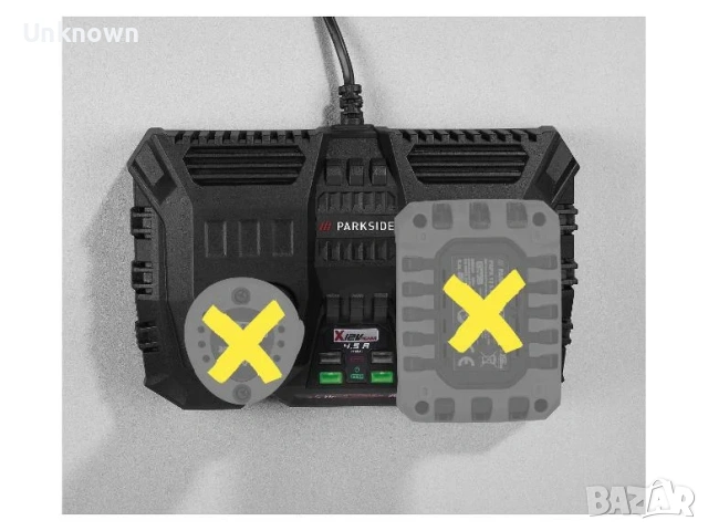 Parkside 12v двойно зарядно 3год гаранция, снимка 3 - Други машини и части - 53576467