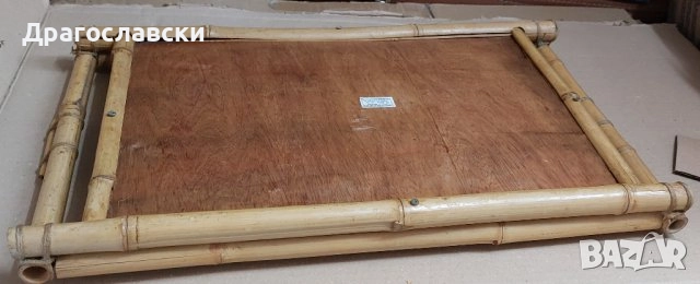 Подноси: красив метален поднос с танцова сцена, шут, бамбук, чиния, пепелник, снимка 6 - Други - 42457144