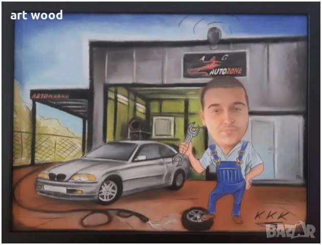 Ръчно рисувани портрет или карикатура/шарж по ваша снимка, снимка 10 - Картини - 27731369