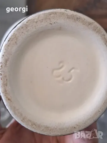 керамична ваза с ловни мотиви   5/1, снимка 4 - Вази - 49076429