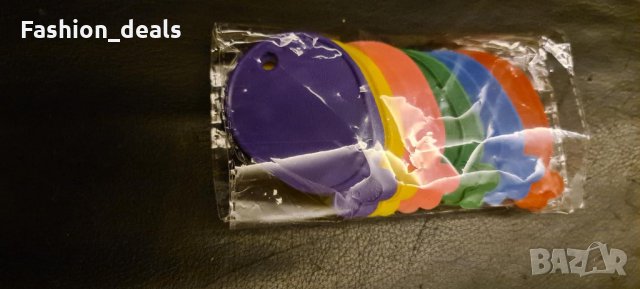 Нови 12 броя Пластмасови тежести за балони с хелий Цветни висулки , снимка 8 - Други - 34569888