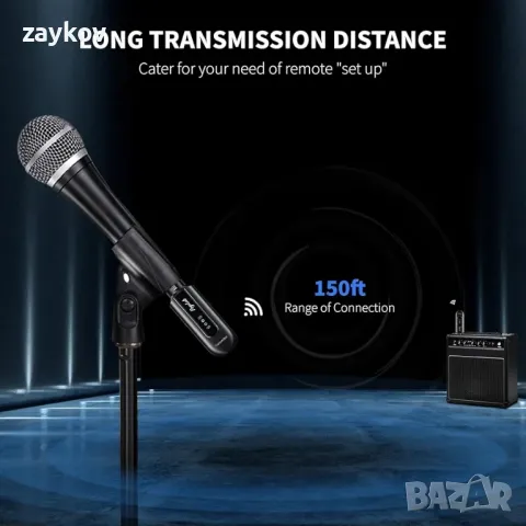 2,4 GHz безжичен микрофонен предавател, XLR безжична микрофонна система, снимка 7 - Аудиосистеми - 49217399
