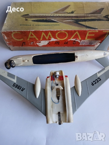 Стара руска играчка самолет., снимка 6 - Колекции - 52865206