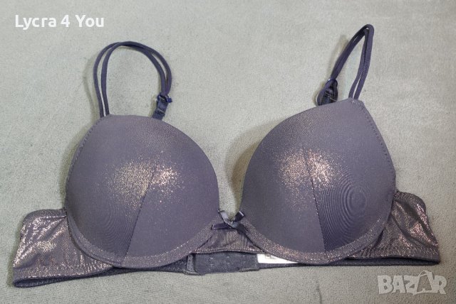 75A/B сутиен с твърди чашки и златист брокатен блясък