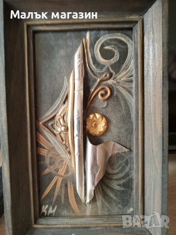 Картина Феникс подписана металопластика, снимка 2 - Картини - 51874747