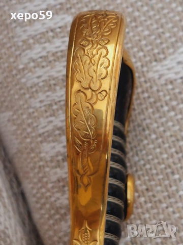 WW2- Парадна немска сабя-Вермахт 1933-34год.позлатена бронзова ръкохватка,като нова, 3 900 лв, снимка 3 - Антикварни и старинни предмети - 52265637