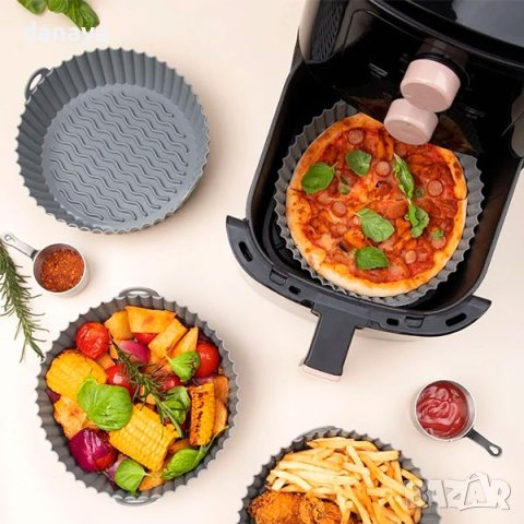 4268 Малка силиконова тавичка за еър фрайър подложка за Airfryer