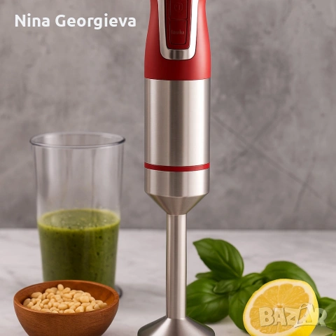 Ръчен пасатор Royalty Line RL-ESTM800, 800W с неръждаема стомана и регулатор на скоростта, снимка 3 - Чопъри и пасатори - 53035840