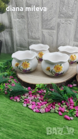 Гърнета кашпи от гипсокерамика!, снимка 2 - Декорация за дома - 52323434
