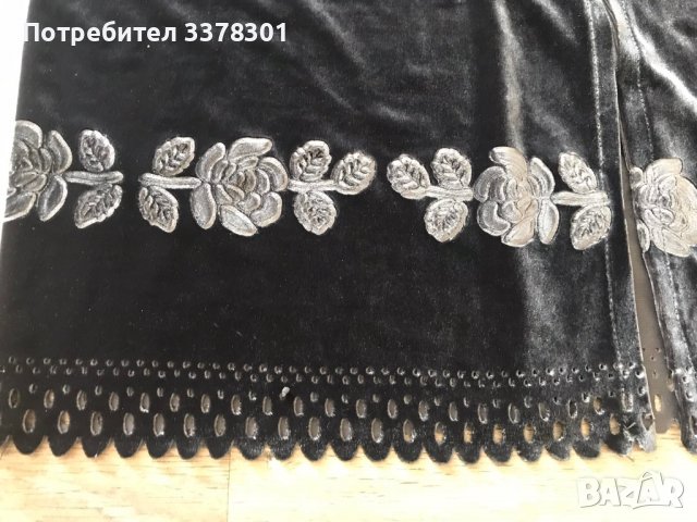 Еластична кадифена рокля с цепка, снимка 3 - Рокли - 36897394