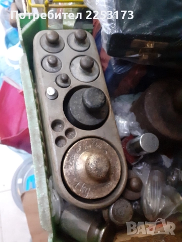 Месингови теглилки в кутия, снимка 3 - Други стоки за дома - 31394411