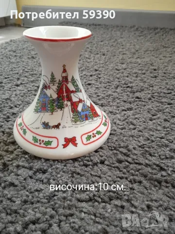 Красив японски порцеланов свещник 